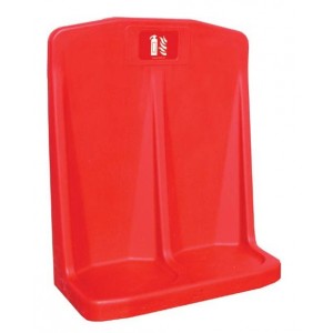 Commander Red Double Extinguisher Stand for Foam & CO2 - CS14A/R